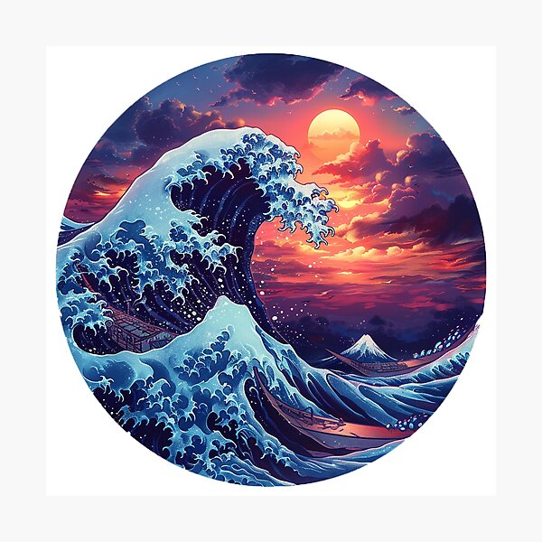 Item preview, ocean wave designed and sold by Stickermagician.