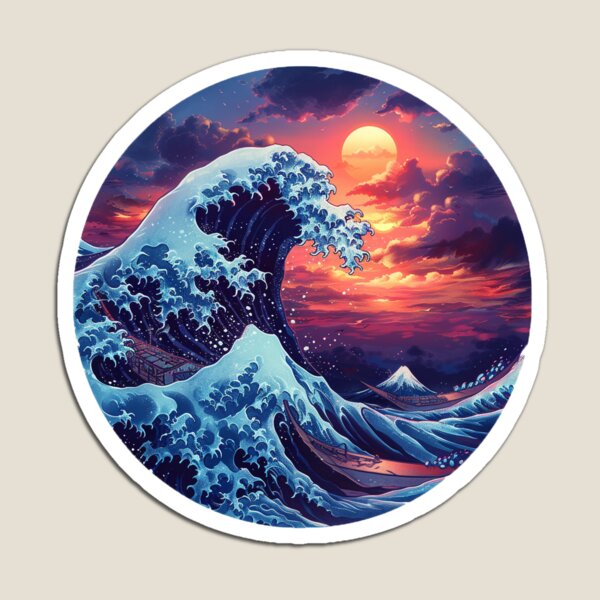 Item preview, ocean wave designed and sold by Stickermagician.