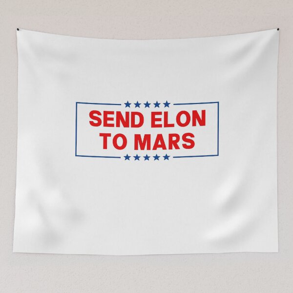 Item preview, Send Elon To Mars - Anti Musk Bumper designed and sold by PixVib.