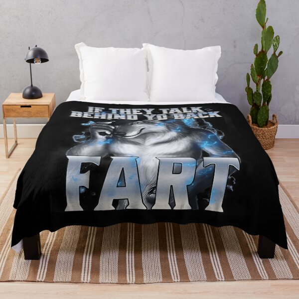 Item preview, If They Talk Behind Your Back Fart Funny Alpha Wolf Meme designed and sold by FantasyFablesC.