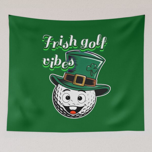 Item preview, Irish Golf Vibes Lucky Green Golf Ball Charm designed and sold by SplashTastic.