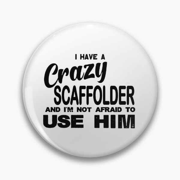 Item preview, Crazy Scaffolder; designed and sold by StickerApe.