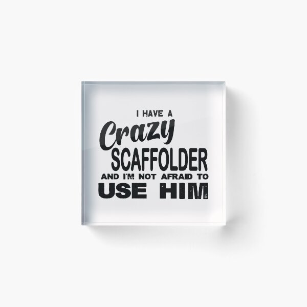 Item preview, Crazy Scaffolder; designed and sold by StickerApe.