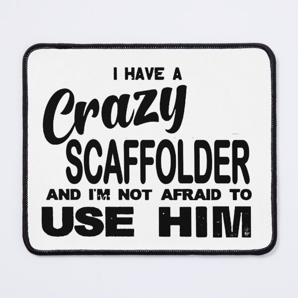 Item preview, Crazy Scaffolder; designed and sold by StickerApe.