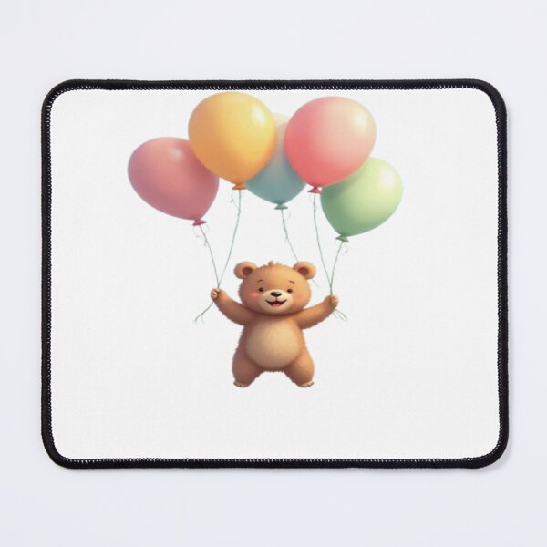 Item preview, Brown bear with baloons designed and sold by toponlinefinds1.