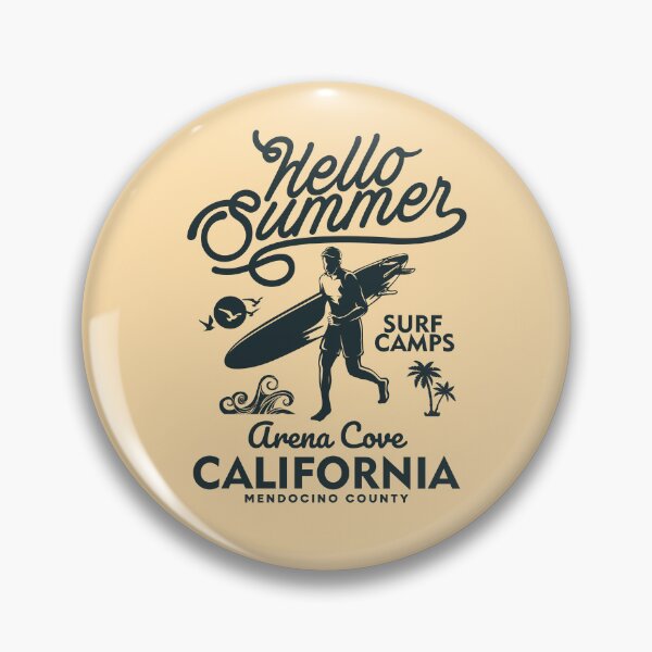 Item preview, Arena Cove Summer Surf Camp Surfing Pacific West Coast California designed and sold by eclecTEEq.