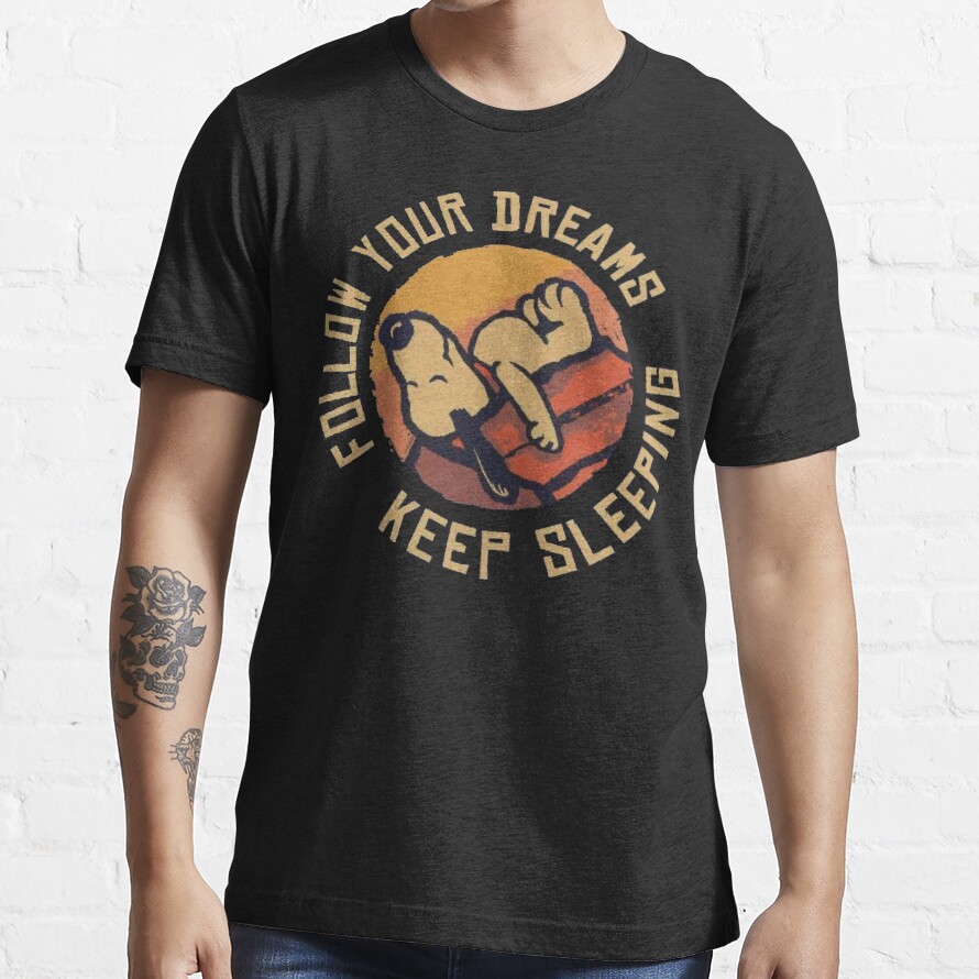 Sleeping Snoopy Essential T-Shirt By Gleamseeker Fashion