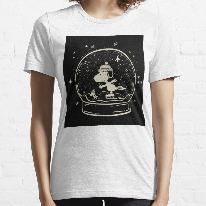 Snoopy Moon Essential T-Shirt By Gleamseeker Fashion