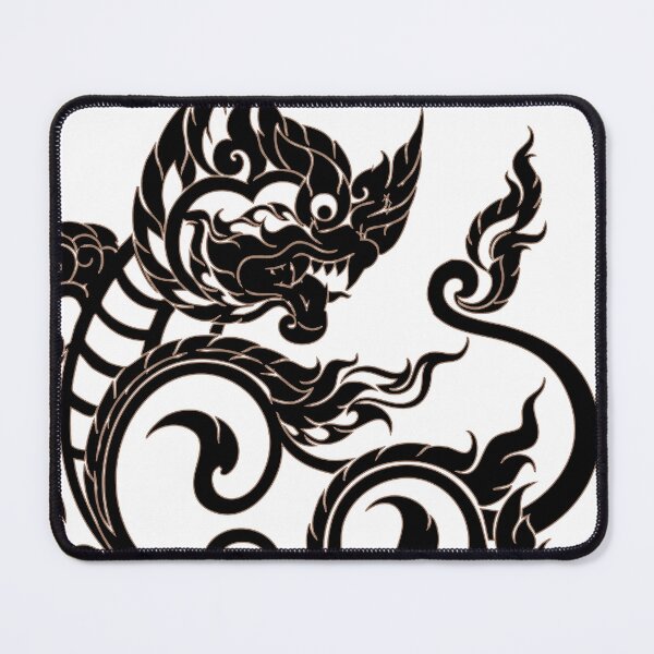 Item preview, Red Black dot singha lion sak yant thaistyle designed and sold by Bspaces.