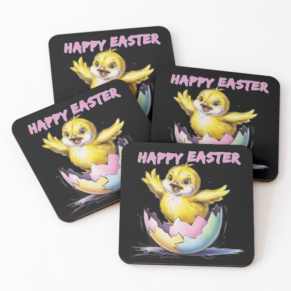 Item preview, Happy Easter Easter chicken Flowers designed and sold by Design_Your_Day.