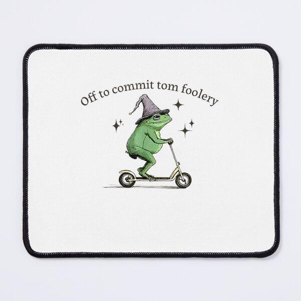 Item preview, Off To Commit Tom Foolery Frog Humor Meme designed and sold by lidanmasi.