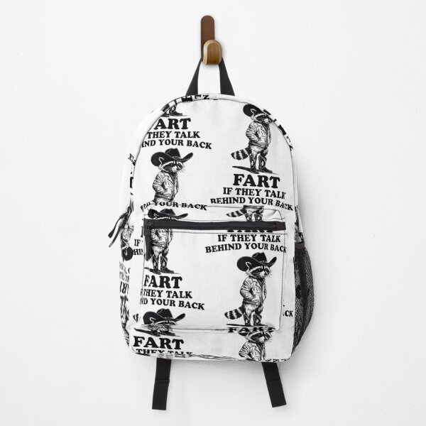 Item preview, If They Talk Behind Your Back Fart Funny Raccoon Vintage designed and sold by FantasyFablesC.