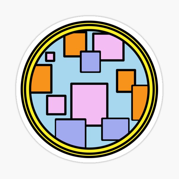 Vista previa del artículo con la obra «Círculo abstracto geométrico: diseño minimalista moderno», diseñado y vendido por Lunarviewpoint.