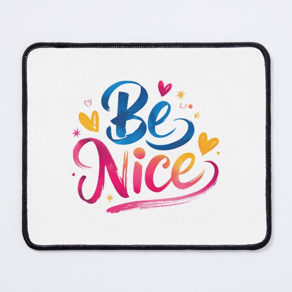 Item preview, Be Nice - Cute Watercolor Motivational Quotes designed and sold by RiceArtShop.