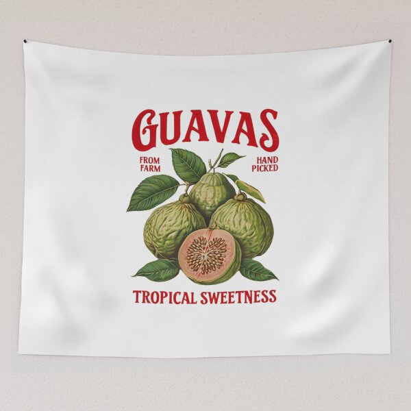 Item preview, Vintage Guavas Retro Commercial Graphic Shirt – Exotic Fruit Lover Aesthetic Tee designed and sold by Colorful-Garden.