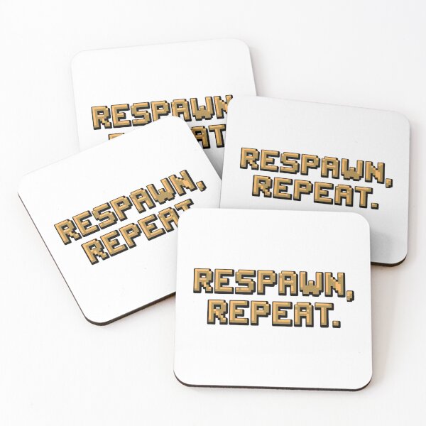 Item preview, Respawn, Repeat – Never Stop Playing designed and sold by 8bitdecalworld.