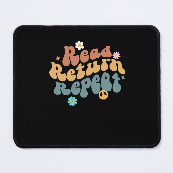 Item preview, Groovy Read Return Repeat Librarian Funny Library Book Lover designed and sold by Dressed For  Duty.