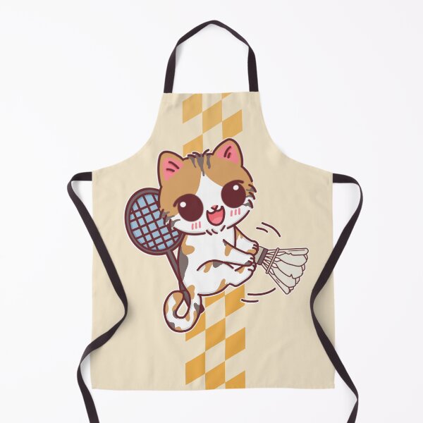 Item preview, Cute Calico Kitten Playing Badminton designed and sold by BGMeYou.