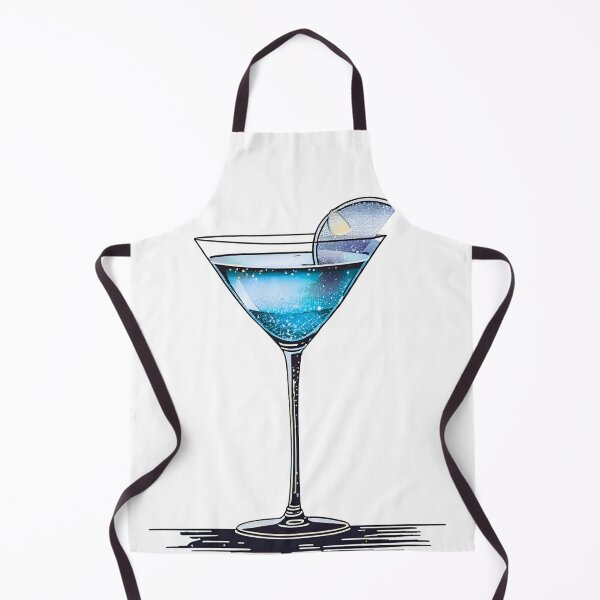 Item preview, Blue Vintage-Inspired Cocktail Artwork designed and sold by Shakesipserve.