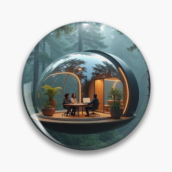 Item preview, Solar-Powered Floating Eco-Pod Office for Remote Collaboration designed and sold by Srahul.