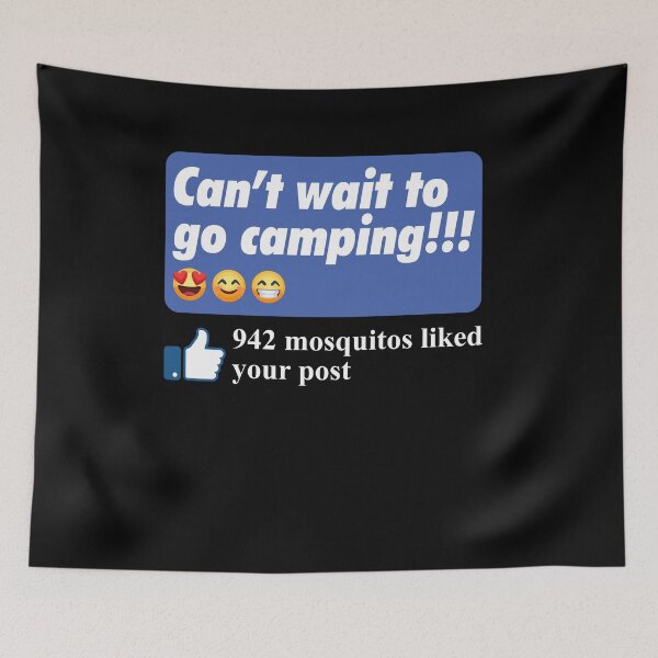 Item preview, 942 Mosquitos Liked Your Post Mosquito Meme Funny Camping Outdoor Saying designed and sold by Dressed For  Duty.