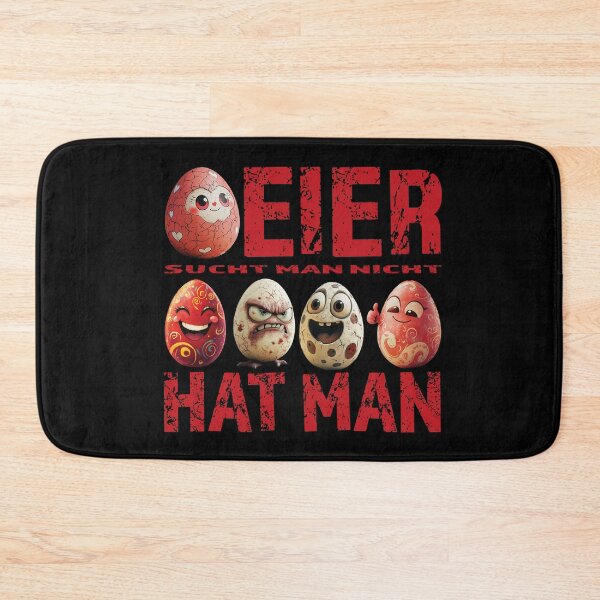 Item preview, Eier sucht man nicht – Eier hat man – Chibi Easter Egg T-Shirt – Red Edition designed and sold by sabantha.