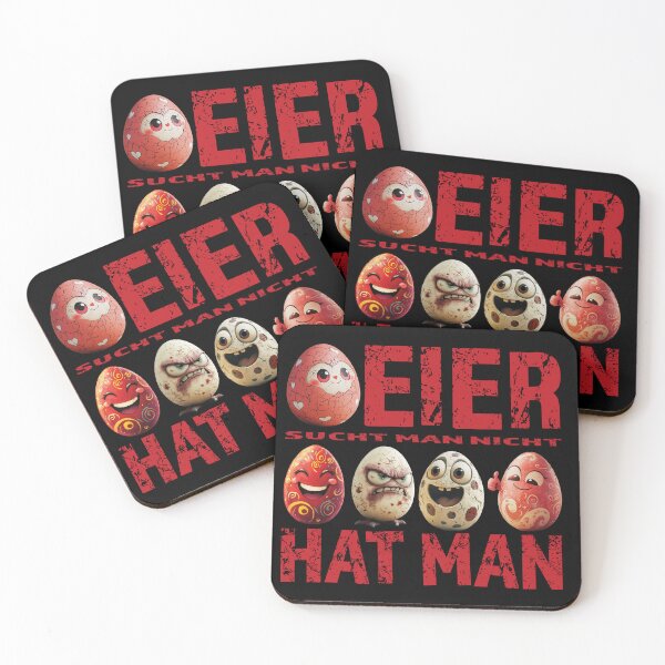 Artikelvorschau, Eier sucht man nicht – Eier hat man – Chibi Osterei T-Shirt – Red Edition entworfen und verkauft von sabantha.