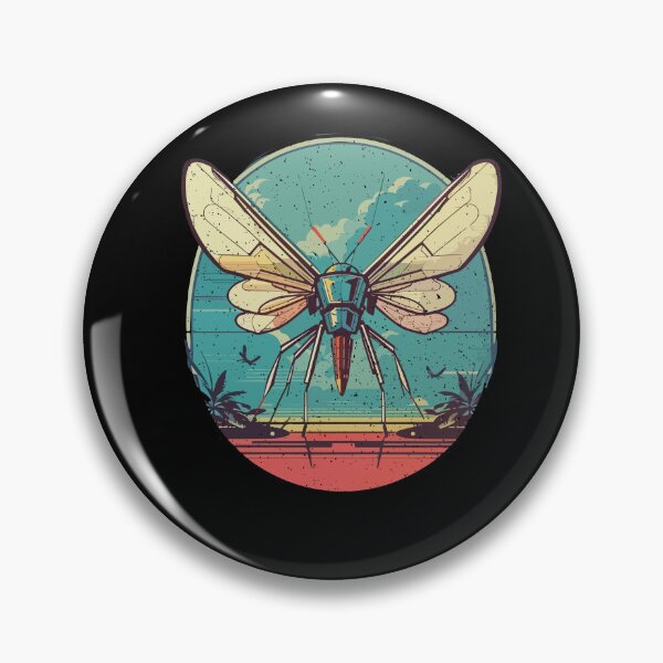 Item preview, Mosquito Retro Vintage 70s 80s Style Insect Lover designed and sold by Dressed For  Duty.