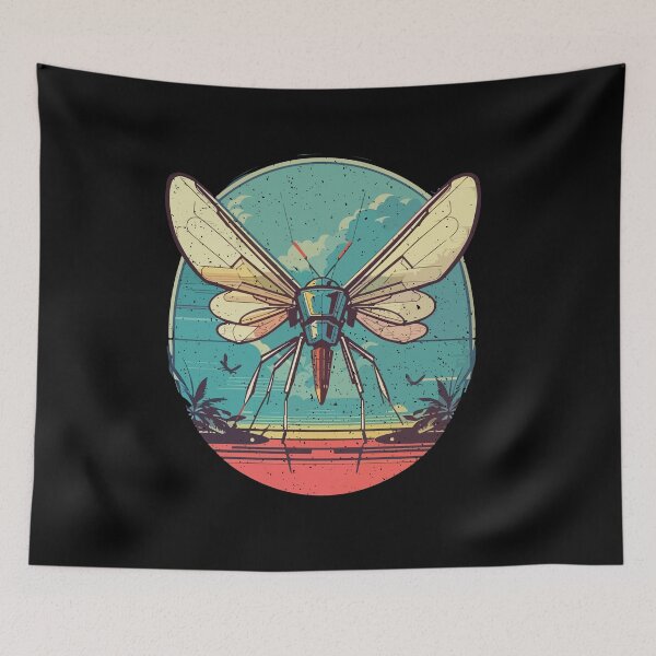 Item preview, Mosquito Retro Vintage 70s 80s Style Insect Lover designed and sold by Dressed For  Duty.