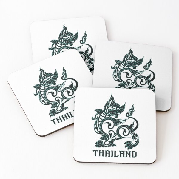 Item preview, Green dot singha lion sak yant thaistyle designed and sold by Bspaces.
