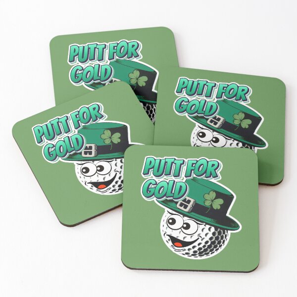 Item preview, Putt for Gold A Lucky Green Golf Ball designed and sold by SplashTastic.