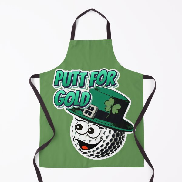 Item preview, Putt for Gold A Lucky Green Golf Ball designed and sold by SplashTastic.