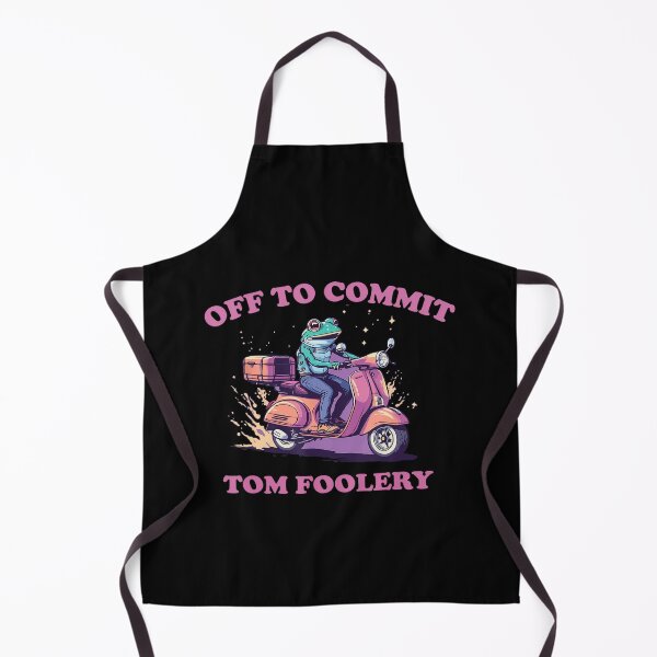 Item preview, Off To Commit Tom Foolery Funny Frog Vintage Cute designed and sold by lidanmasi.