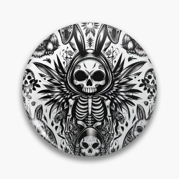 Item preview, The Skeleton Easter Bunny & Chicks Decal – Retro Easter Sticker designed and sold by Savage.SelfHelp .