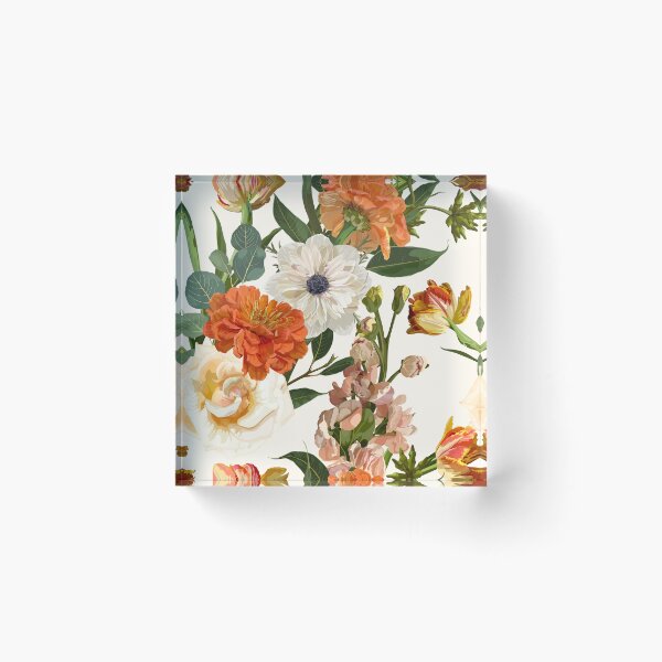 Item preview, Detailed hand drawn flowers - blooming zinnia, roses, anemone, daisy and herbs. designed and sold by MatyKotiv.