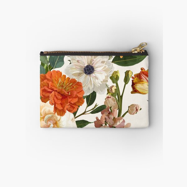 Item preview, Detailed hand drawn flowers - blooming zinnia, roses, anemone, daisy and herbs. designed and sold by MatyKotiv.