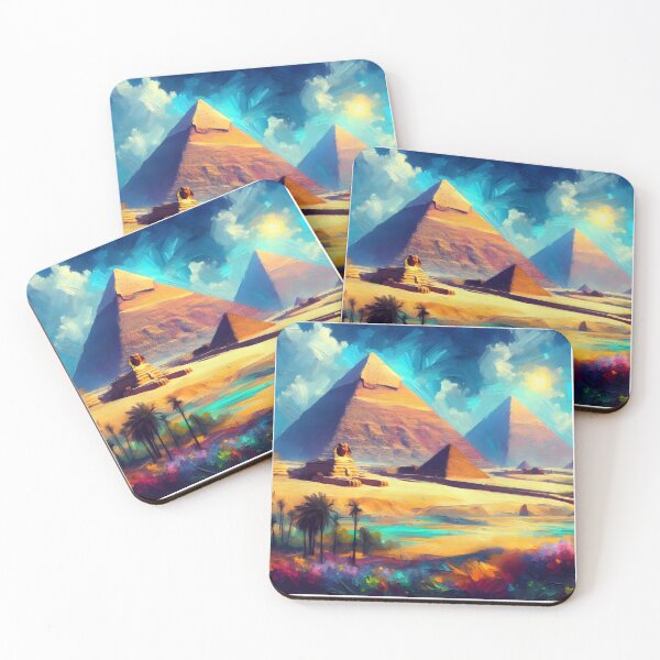 Item preview, Ramses' Serene Pyramids in Color designed and sold by inkNext.