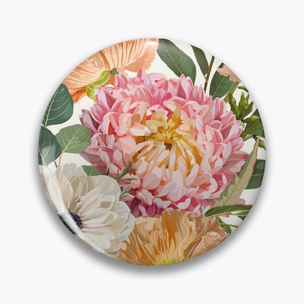 Item preview, Detailed hand drawn flowers - blooming anemone, astra, poppy, daisy and herbs. designed and sold by MatyKotiv.