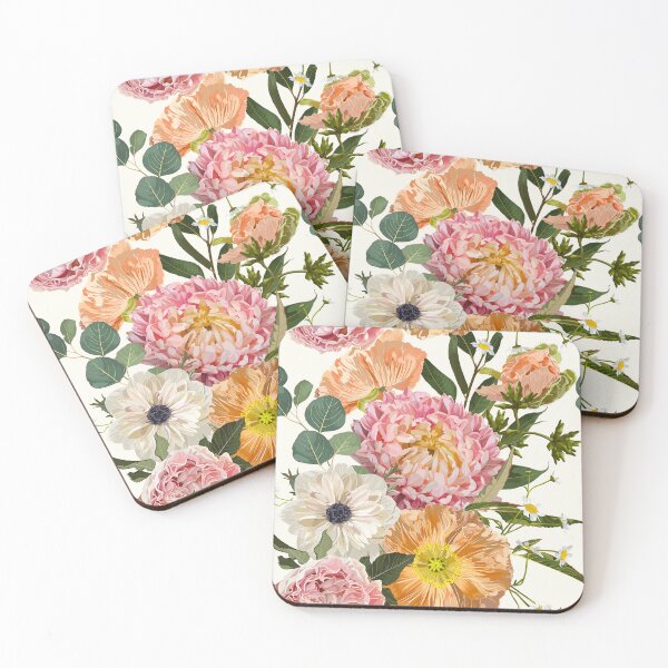 Item preview, Detailed hand drawn flowers - blooming anemone, astra, poppy, daisy and herbs. designed and sold by MatyKotiv.