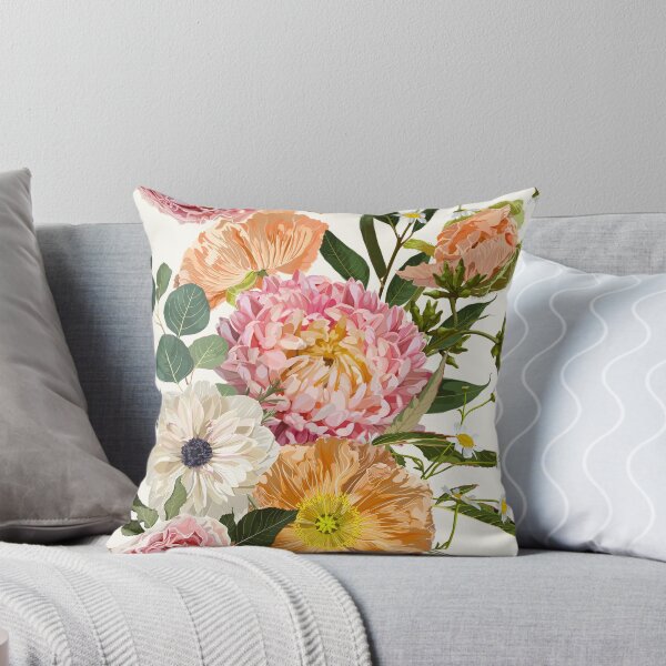 Item preview, Detailed hand drawn flowers - blooming anemone, astra, poppy, daisy and herbs. designed and sold by MatyKotiv.