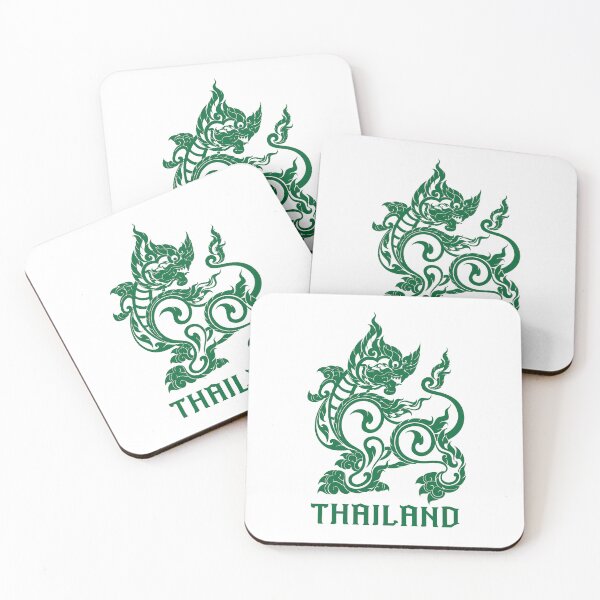 Item preview, Green singha lion sakyan thaistyle Art designed and sold by Bspaces.