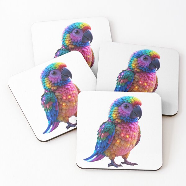 Item preview, Radiant Rainbow Parrot designed and sold by GloriousArtSKD.