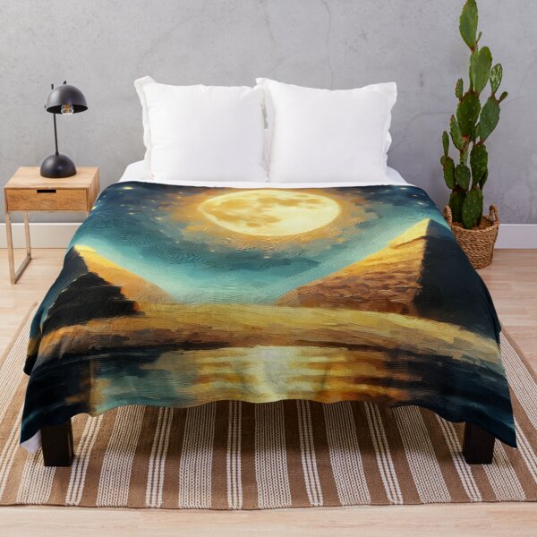 Item preview, Moonlit Majesty Over Pyramids designed and sold by inkNext.