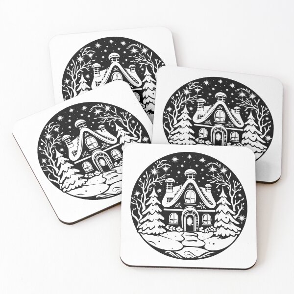 Item preview, Christmas Eve Snowy Winter Frosty Icy Scene Festive Winter Gifts designed and sold by inkoutninja.