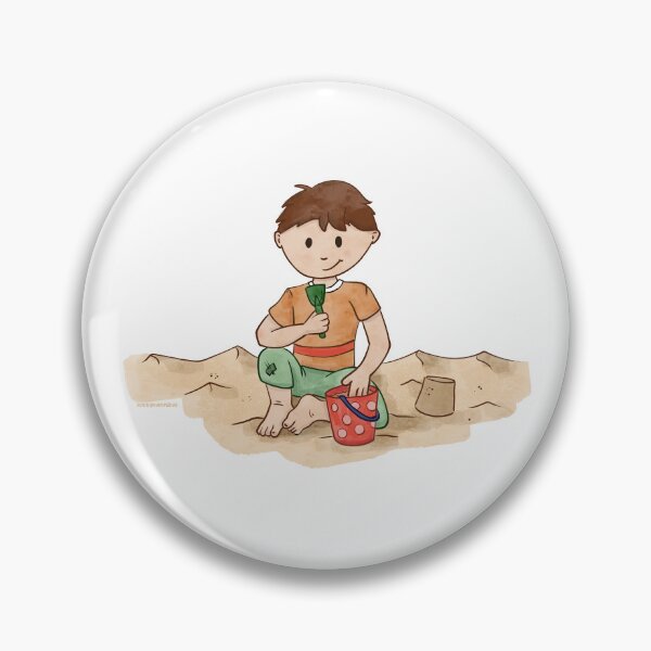 Item preview, boy in the sandbox designed and sold by Kittykannibal.