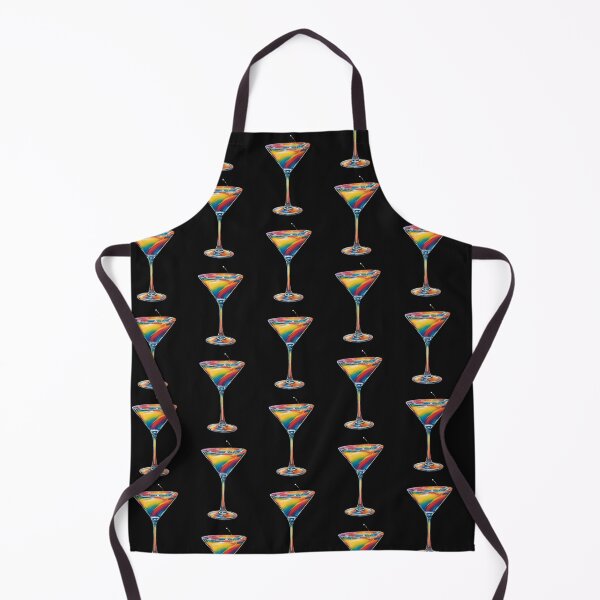 Item preview, Dark rainbow psychedelic cocktail glass artwork designed and sold by Shakesipserve.