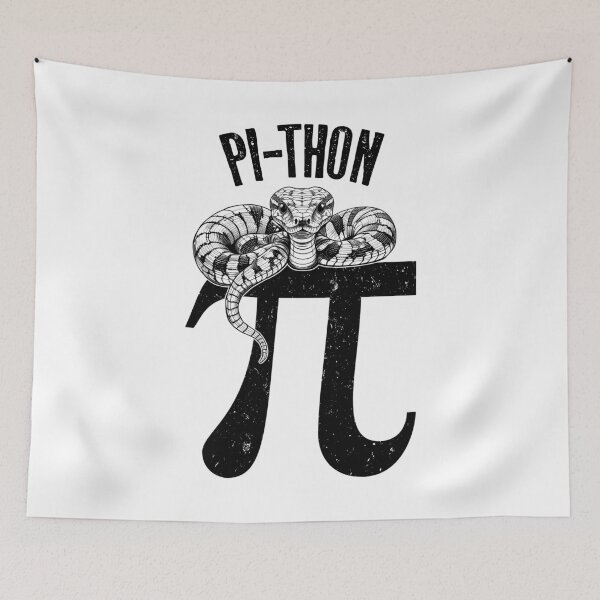 Item preview, Pi Day Pi-Thon Funny Python Snake Pun Reptile Math Teacher designed and sold by GrandeDuc.