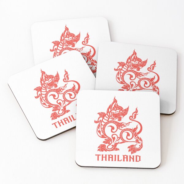 Item preview, brick orange singha lion sakyan thaistyle Art designed and sold by Bspaces.