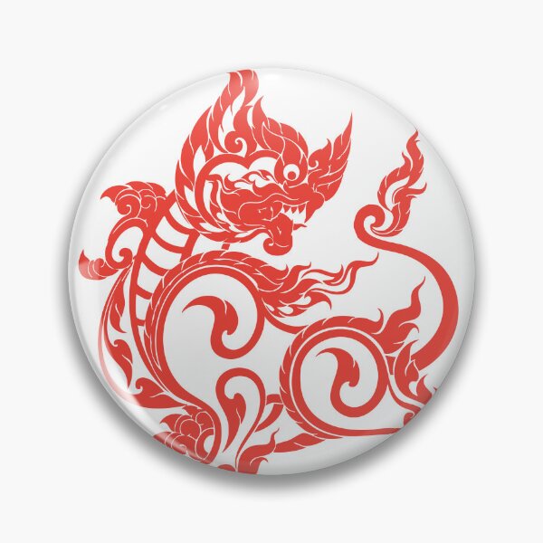 Item preview, brick orange singha lion sakyan thaistyle Art designed and sold by Bspaces.