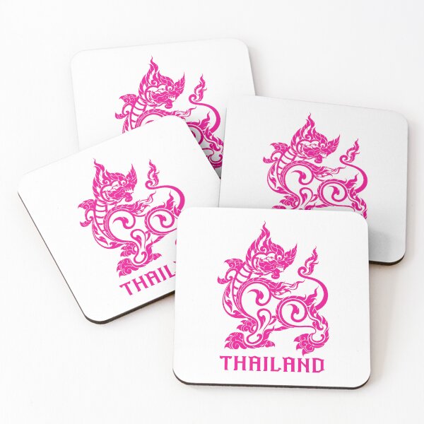 Item preview, Pink ingha lion sakyan thaistyle Art designed and sold by Bspaces.